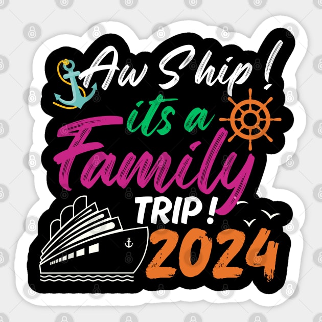 Family Cruise trip 2024, Family Vacation trip Sticker by Swag Like Desi